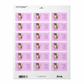 Boxer Dog Adresetiketten Etiket (Full Sheet)