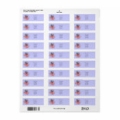 Boxer Dog Adresetiketten Etiket (Full Sheet)