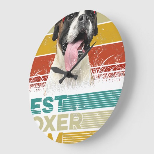  Boxer Dog Animals Lover Pet Eigenaar Grote Klok (Hoek)