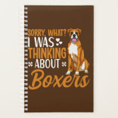 Boxer Dog Apparel Boxer Hondenliefhebber Planner (Voorkant)