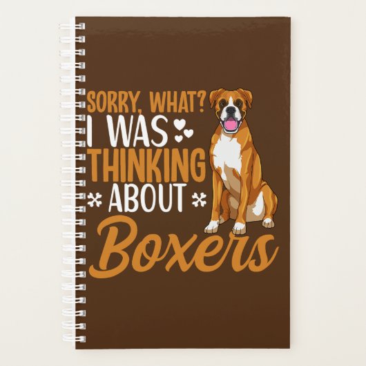Boxer Dog Apparel Boxer Hondenliefhebber Planner (Voorkant)