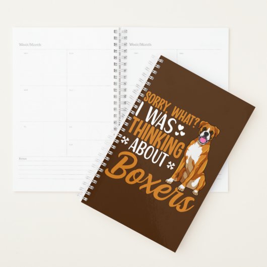 Boxer Dog Apparel Boxer Hondenliefhebber Planner (Display)