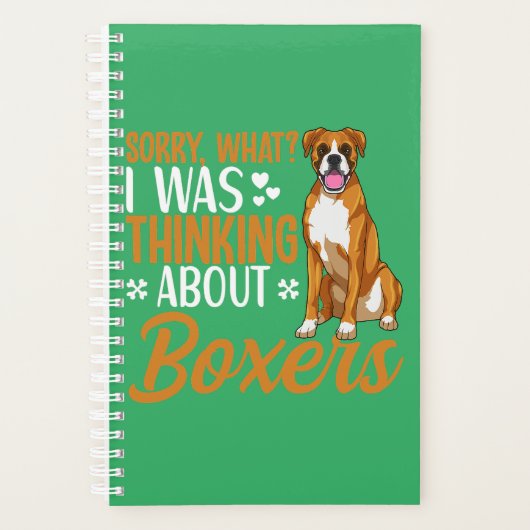 Boxer Dog Apparel Boxer Hondenliefhebber Planner (Voorkant)