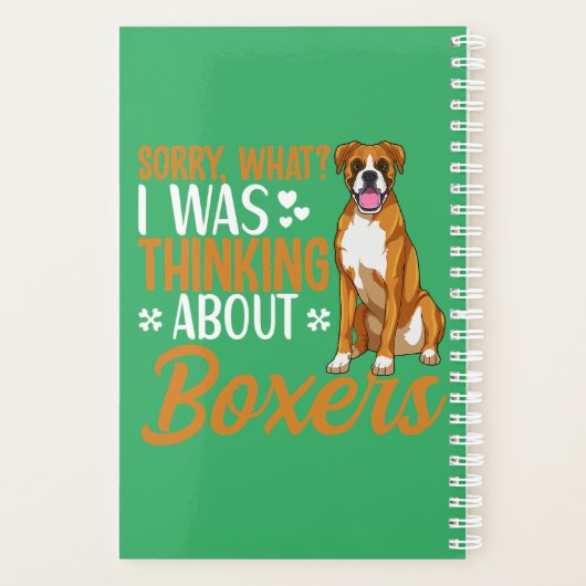 Boxer Dog Apparel Boxer Hondenliefhebber Planner (Achterkant)