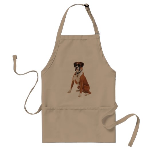 BOXER DOG Apron Standaard Schort (Voorkant)