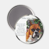 Boxer Dog Art Gifts Magneet (Voorkant / Achterkant)