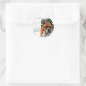 Boxer Dog Art Gifts Ronde Sticker (Tas)