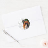 Boxer Dog Art Gifts Ronde Sticker (Envelop)