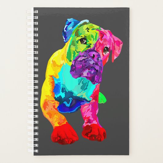 Boxer Dog Art Planner (Voorkant)