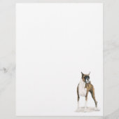 Boxer Dog Art Stationery Letter Head (Voorkant)