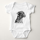 Boxer Dog baby shirt (Voorkant)