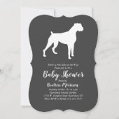 Boxer Dog Baby shower Geslacht Neutraal Kaart (Voorkant)