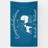 Boxer Dog Baby shower Spandoek (Verticaal)