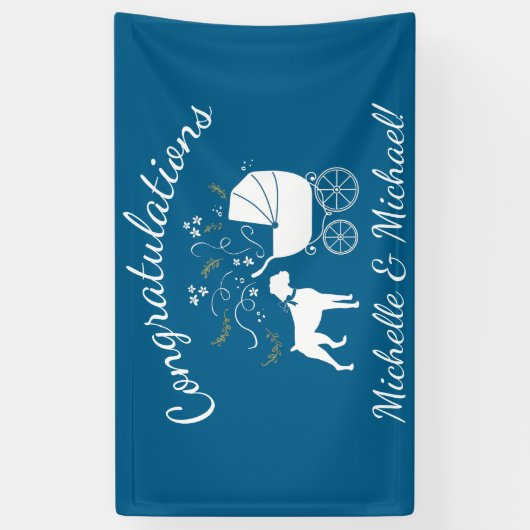 Boxer Dog Baby shower Spandoek (Verticaal)