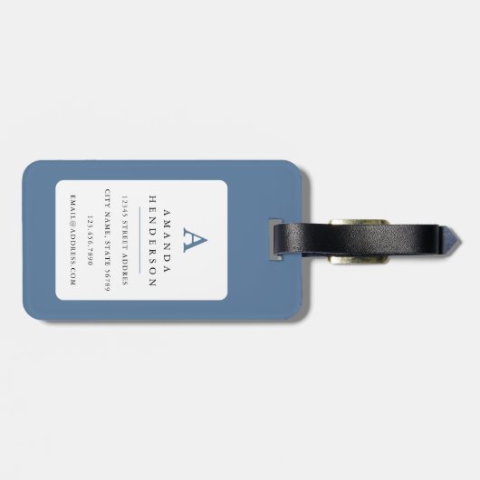 Boxer Dog Bagagelabel (Achterkant horizontaal)