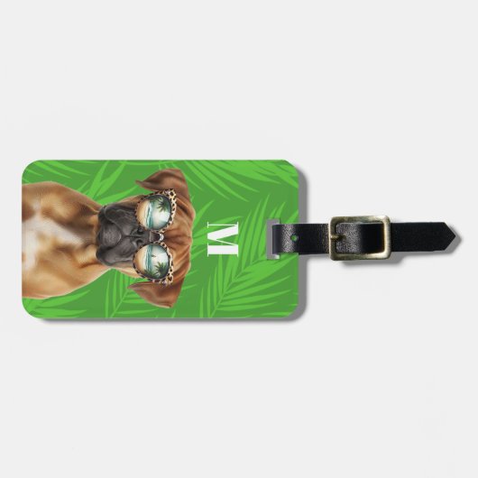 Boxer Dog Bagagelabels (Voorkant horizontaal)