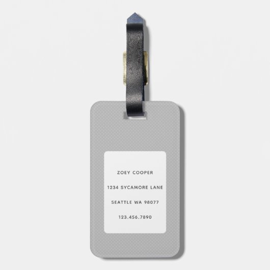 Boxer Dog Bagagelabels (Achterkant verticaal)