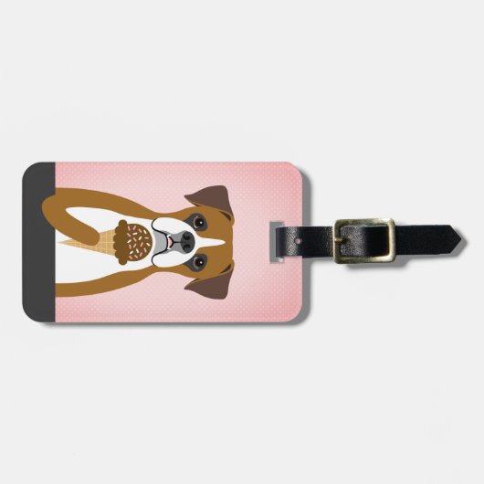 Boxer Dog Bagagelabels (Voorkant horizontaal)