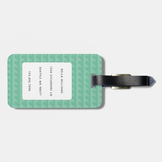 Boxer Dog Bagagelabels (Achterkant horizontaal)