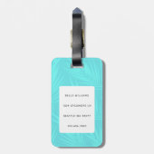 Boxer Dog Bagagelabels (Achterkant verticaal)