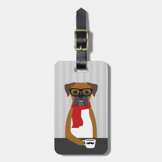 Boxer Dog Bagagelabels (Voorkant verticaal)