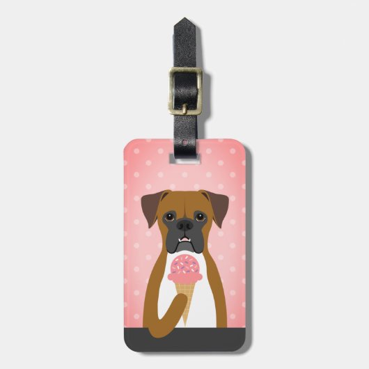 Boxer Dog Bagagelabels (Voorkant verticaal)
