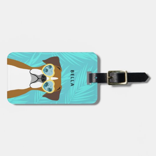 Boxer Dog Bagagelabels (Voorkant horizontaal)