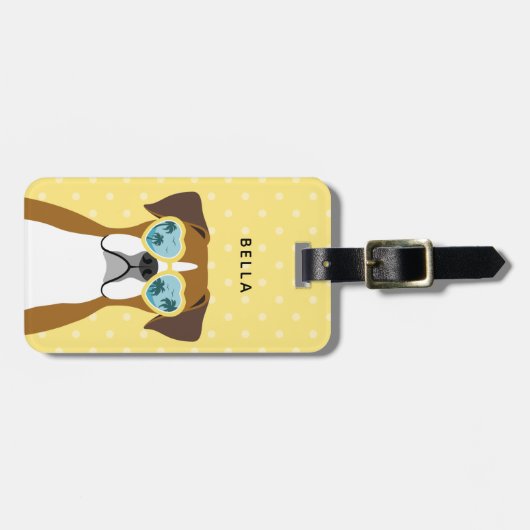 Boxer Dog Bagagelabels (Voorkant horizontaal)