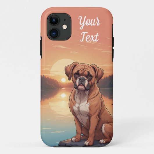 Boxer Dog bij Lake Case-Mate iPhone Case (Achterkant)