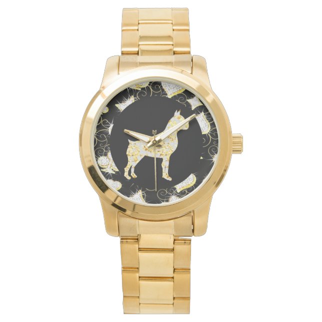BOXER DOG BLING HORLOGE (Voorkant)