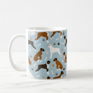 Boxer Dog-Botten en Mok van geblazen koffie