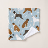 Boxer Dog Botten en Paws Bath Towel Set Bad Handdoek (Wasdoekje)