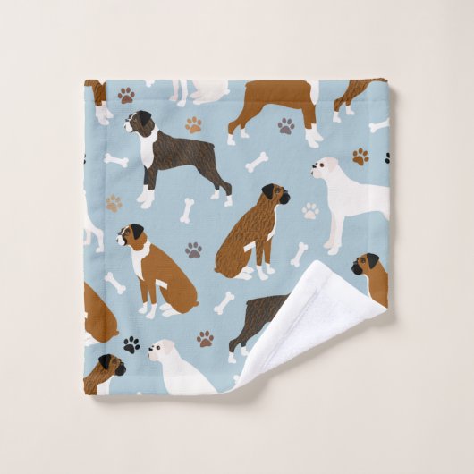 Boxer Dog Botten en Paws Bath Towel Set Bad Handdoek (Wasdoekje)