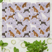Boxer Dog-Botten en Paws Kitchen Towel Theedoek (Gevouwen)