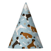 Boxer Dog-Botten en Pet van poten Feesthoedjes (Links)