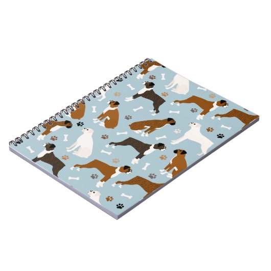 Boxer Dog Botten en poten Notitieboek (Linkerzijde)