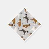 Boxer Dog Botten en poten Servet (Hoek)