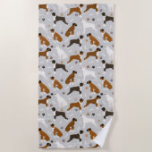 Boxer Dog Botten en poten Strandlaken (Voorkant)