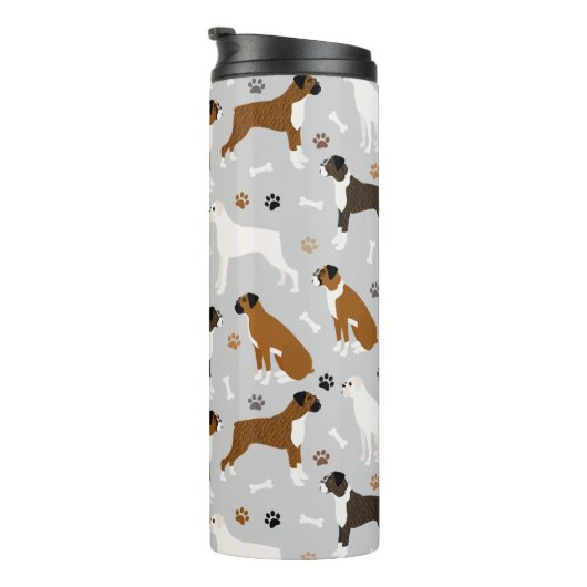 Boxer Dog Botten en poten Thermosbeker (Geroteerd rechts)