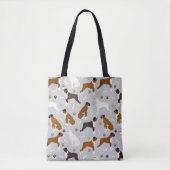 Boxer Dog Botten en poten Tote Bag (Voorkant)