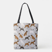 Boxer Dog Botten en poten Tote Bag (Achterkant)
