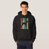 Boxer Dog Boxer Dog Retro Hoodie (Voorkant volledig)