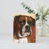 Boxer Dog Briefkaart (Staand voorkant)