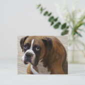 Boxer Dog Briefkaart (Staand voorkant)