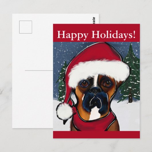 Boxer Dog Briefkaart (Voorkant / Achterkant)