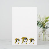 Boxer Dog Briefpapier (Staand voorkant)
