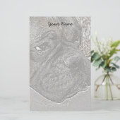 Boxer Dog briefpapier (Staand voorkant)