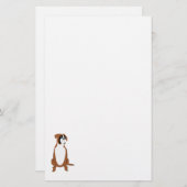 Boxer Dog Briefpapier (Voorkant / Achterkant)