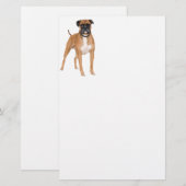 Boxer Dog Briefpapier (Voorkant / Achterkant)