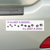 Boxer Dog Bumpersticker (Op auto)